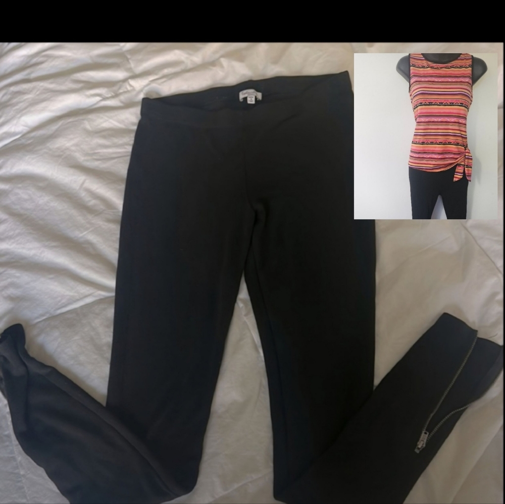 Zipper leggings & top - S